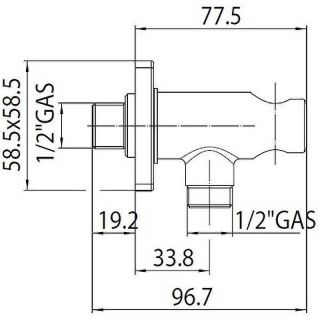 Держатель ручного душа Bossini CB3000.073 чёрный матовый
